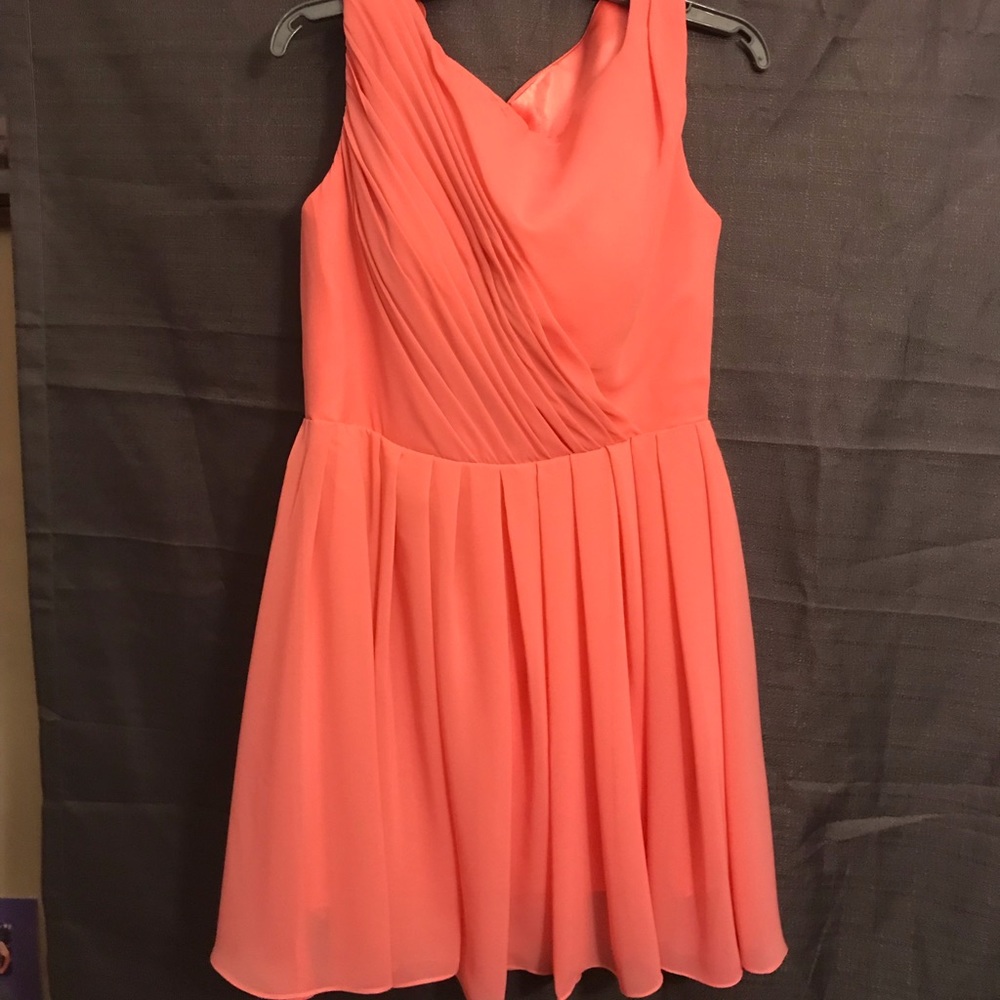 Formal Coral Cocktail Dress